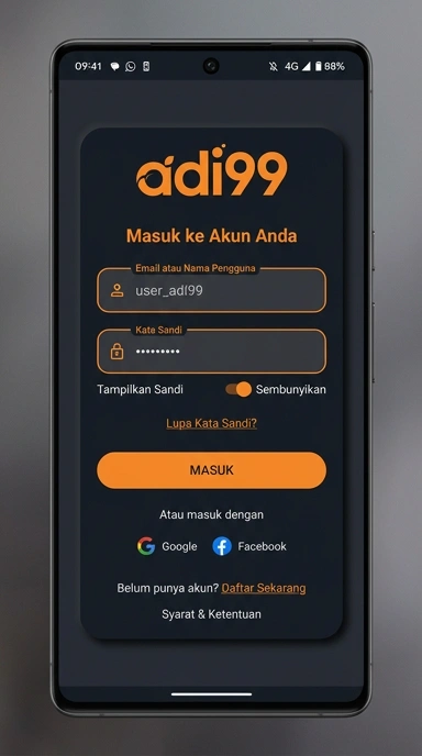 Masuk ke Akun adi99 Anda dengan Mudah