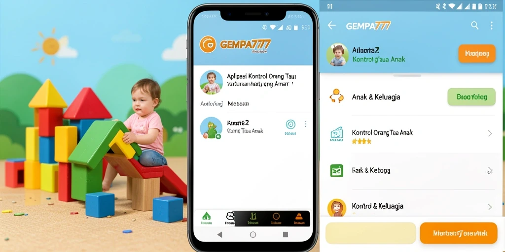Tampilan antarmuka GEMPA777 yang user-friendly untuk kontrol orang tua.