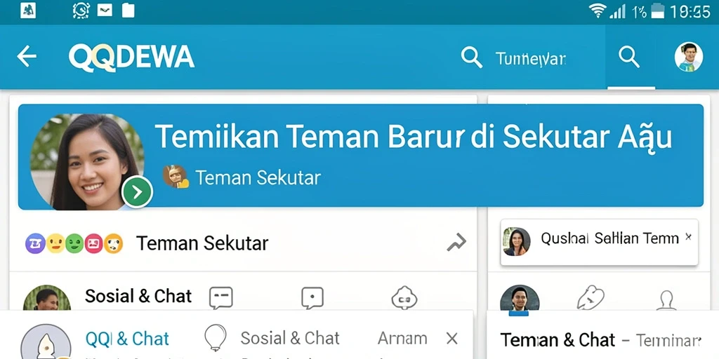 Tampilan antarmuka QQDEWA yang ramah pengguna dan mudah dinavigasi.